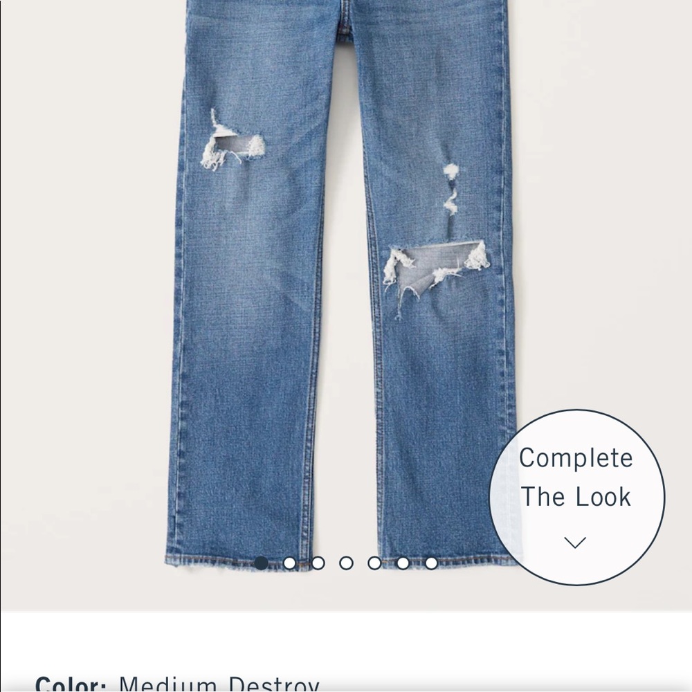 Abercrombie and Fitch Ultra High Rise Ankle Straight Jeans